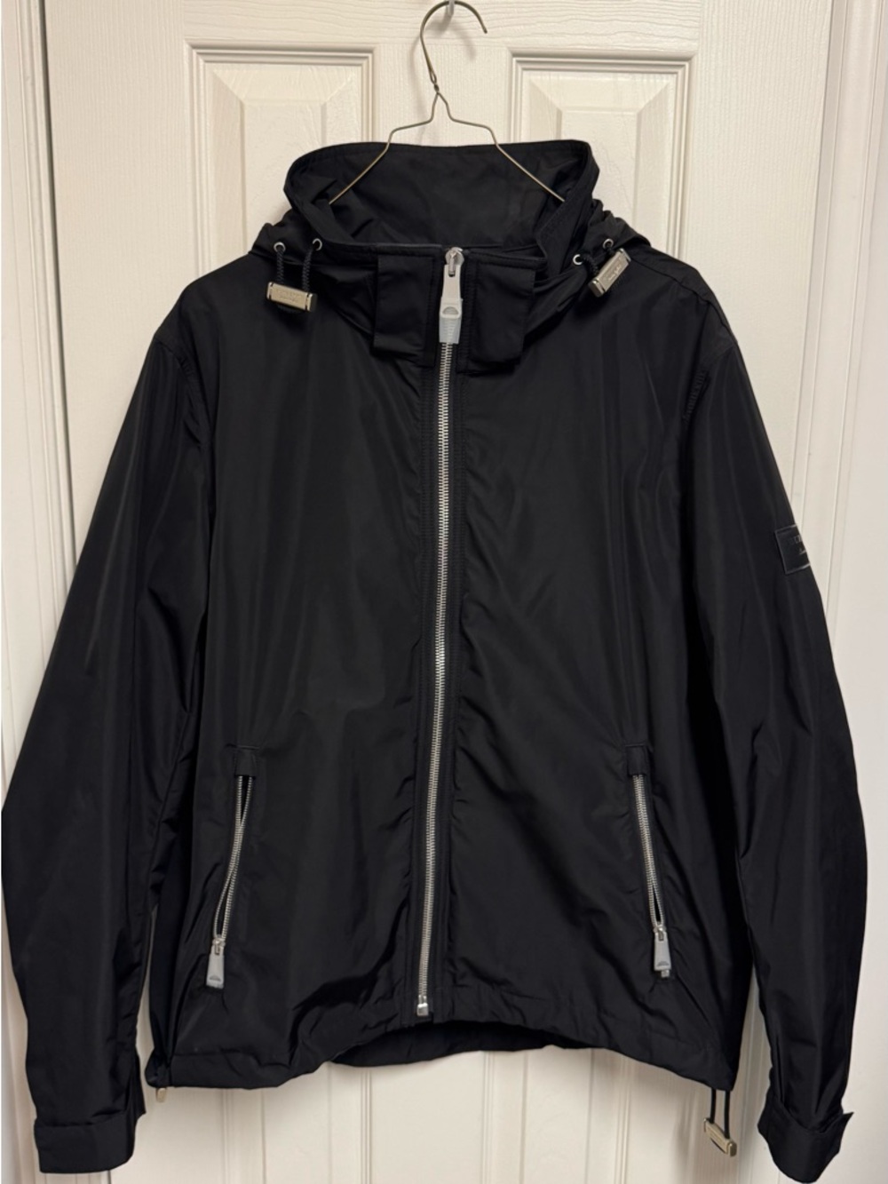Burberry Black Hooded Lightweight Jacket